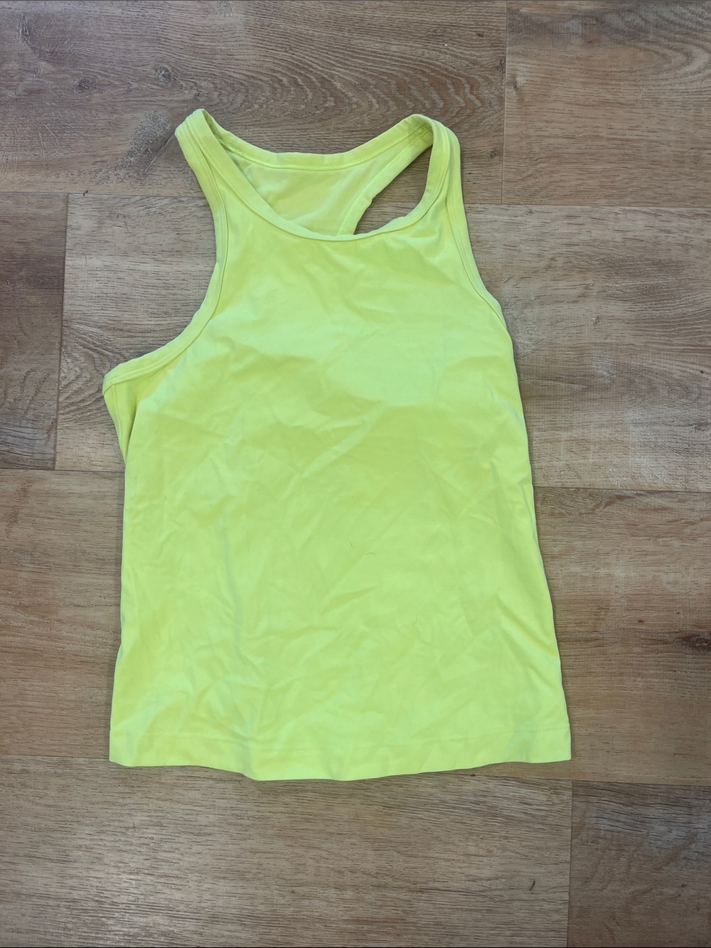 Neon Yellow Lululemon Racerback Tank Top
